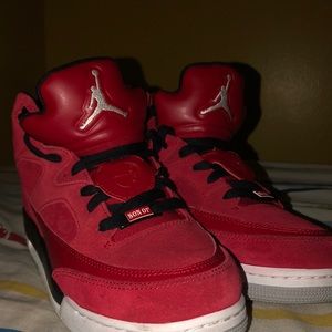 Jordan sun of mars basketball shoes red